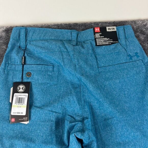 Under Armour Golf Loose Straight Men's Pants Blue 30X36 (30X34.5) NWT Stretch - Picture 9 of 11